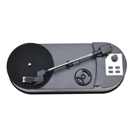 Newest Portable Mini Vinyl Turntable Audio Player Vinyl Turntable to MP3/WAV/CD Converter 45PRM/30PRM CD Player With Speaker