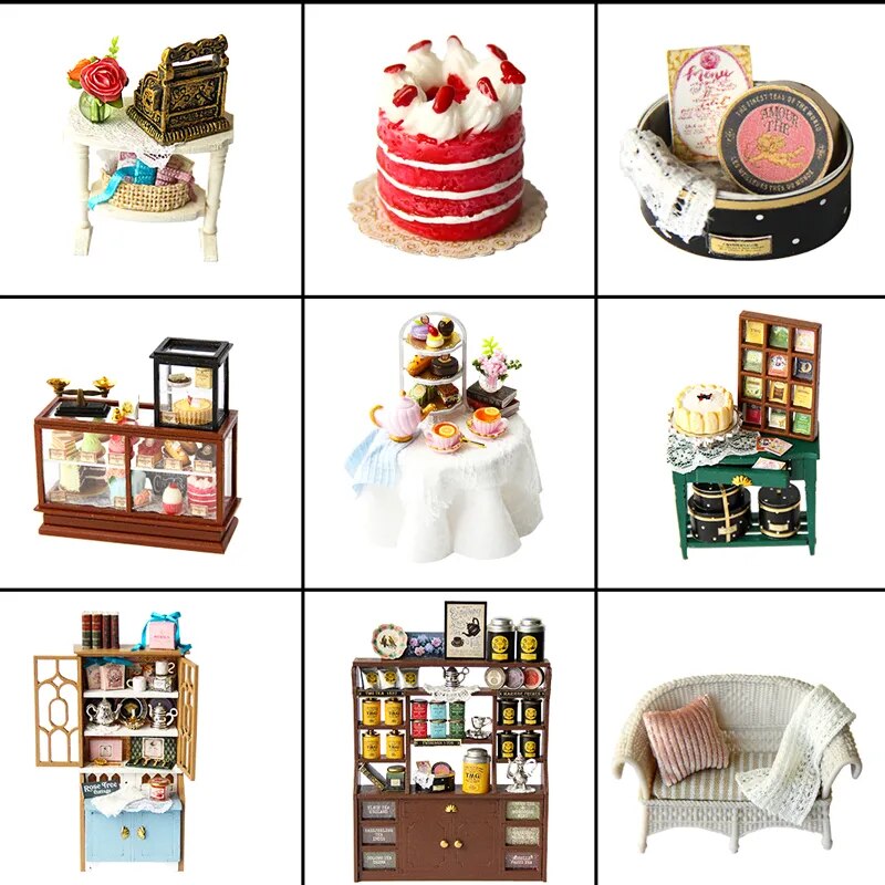 CUTEBEE DIY Dollhouse Wooden doll Houses Miniature Doll House Furniture Kit Casa Music Led Toys for Children Birthday Gift A68B