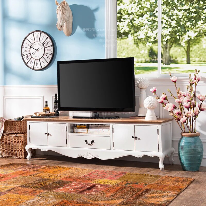 Odd ranks yield US Kang Side elm wood furniture French country living room TV cabinet predetermined extended