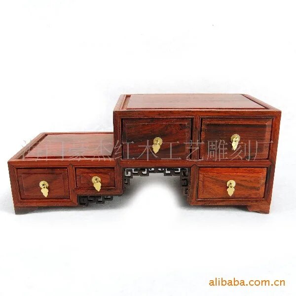 Rosewood furniture miniature Rosewood five pumping low quality base fine mahogany cabinet