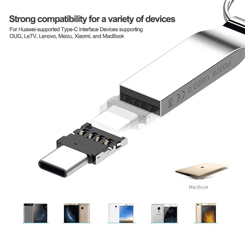 Olaf Mini OTG Type-C To USB 3.0 Mobile Phone U Disk Reader Tablets Adapter otg cable Converter For Samsung S9 One Plus 5T OTG