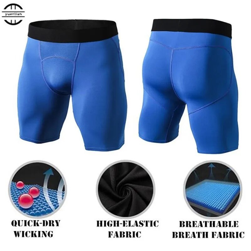 300p Men Pro Shapers Compression Underwear 3D Tight Boxers,Cool High Elastic Quick-dry Wicking Sport Fitness GYM Running Shorts