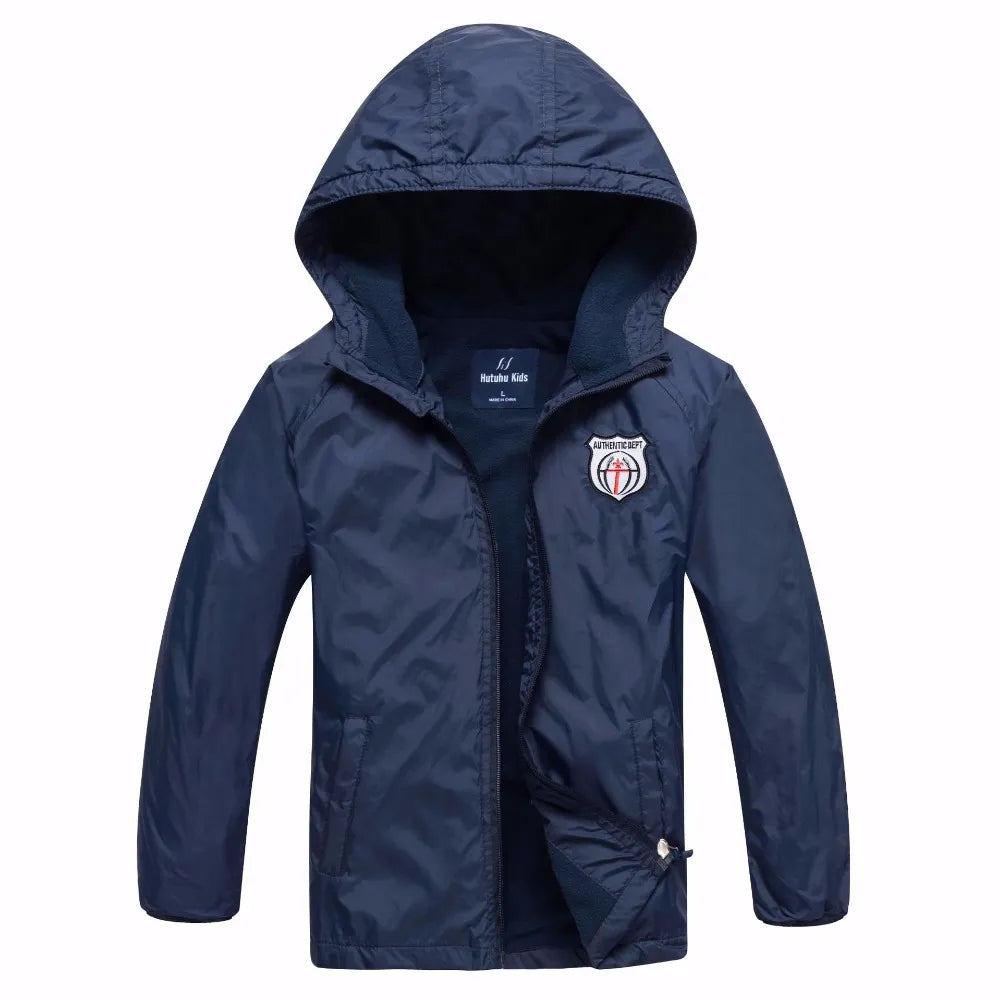 Brand Spring Windproof Waterproof Fleece Baby Boys Jackets Children Outerwear Child Coat Kids Outfits For 3-14 Years old - KAISERINC