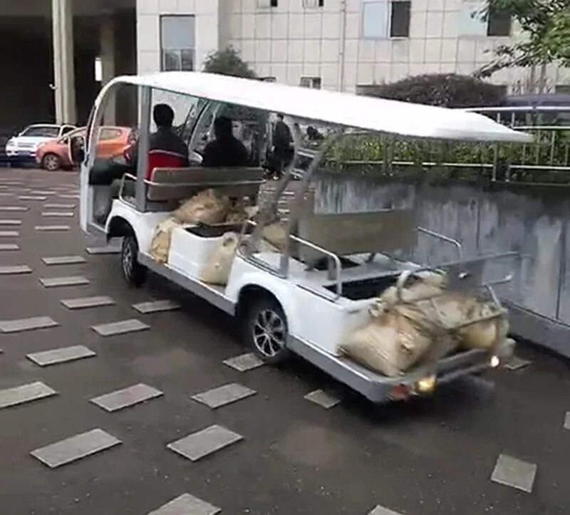 4wheel Shuttle Golf Cart Touring Car Buggy solved by 24hours running system for 11 standard passengers over loading 16people