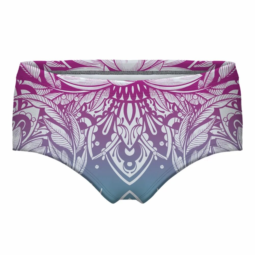 Harajuku Women Underpants 3D Print Flowers High Quality New Brand Seamless Sexy Briefs Underwear drop shipping