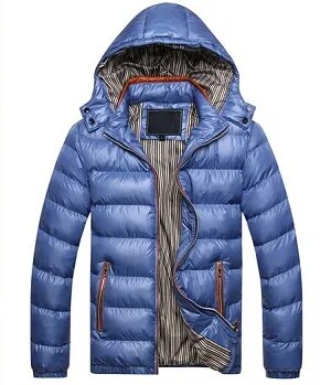 Men's Winter Jacket Solid Slim Fit Cotton Padded Windproof Warm Coats Men Spring Autumn Outwear Jackets Tops Size Plus 4XL 5XL - KAISERINC