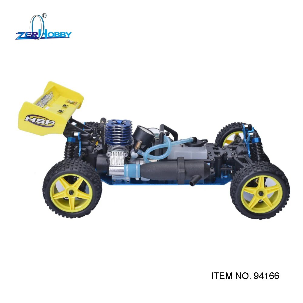 HSP Baja 1/10th Scale Nitro Power Off Road Buggy 4WD RC Hobby Cars 94166 With 18cxp Engine 2.4G Radio Control