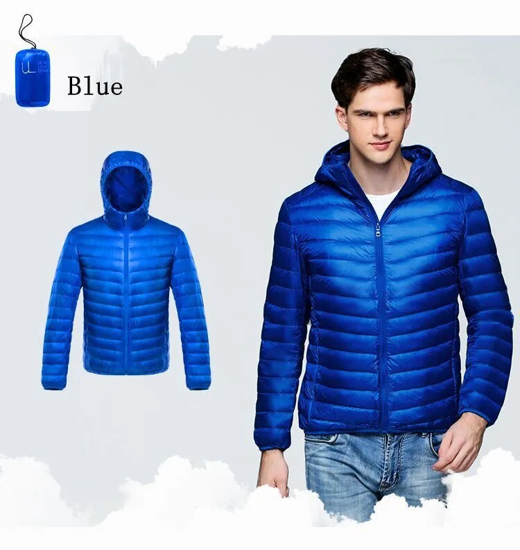 NewBang Down Coat Male Ultra Light Down Jacket Men's Warm Jackets Windbreaker Lightweight Coat Feather Puffer Parka Feather Coat - KAISERINC