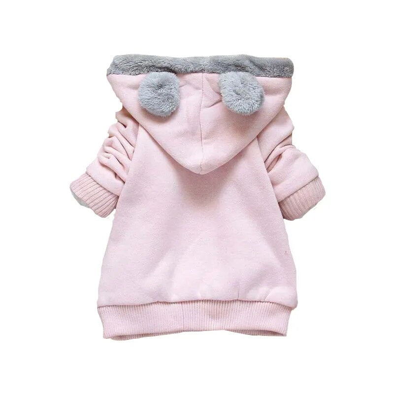 2020 Retail Children Hoodies Clothing Outerwear Girls Cartoon Rabbit Fleece Hoody Jackets Coat Baby Kids Clothes - KAISERINC
