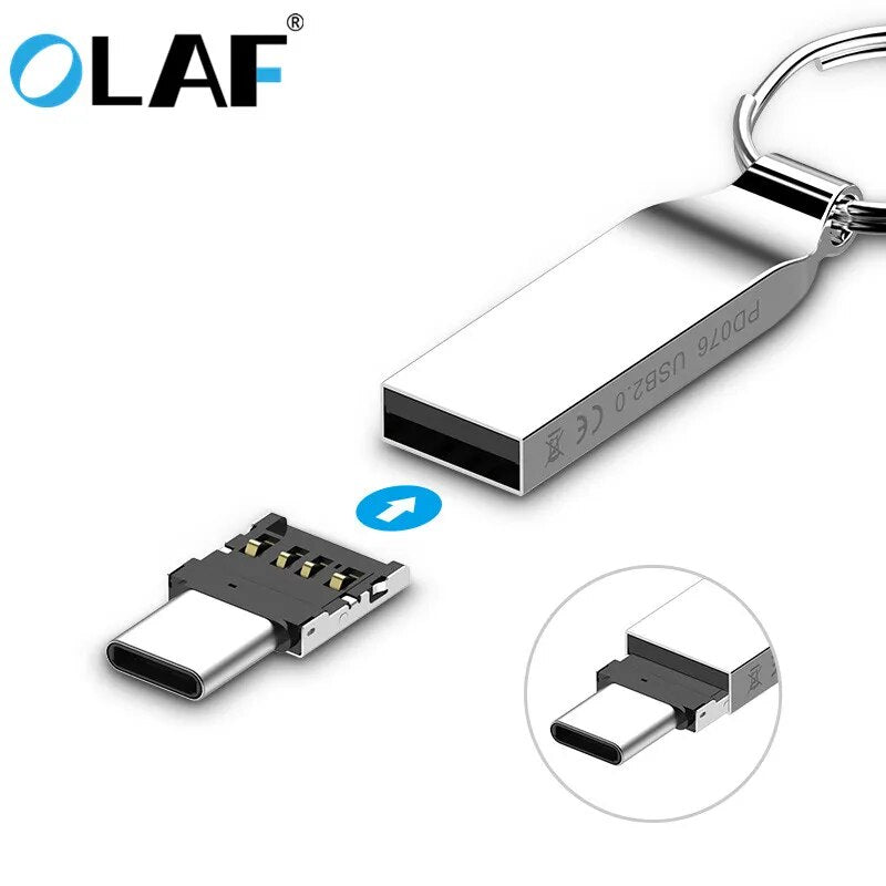 Olaf Mini OTG Type-C To USB 3.0 Mobile Phone U Disk Reader Tablets Adapter otg cable Converter For Samsung S9 One Plus 5T OTG