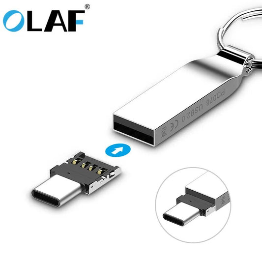 Olaf Mini OTG Type-C To USB 3.0 Mobile Phone U Disk Reader Tablets Adapter otg cable Converter For Samsung S9 One Plus 5T OTG
