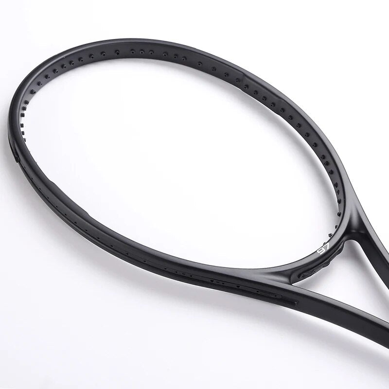 Black Carbon Fiber Tennis Racket Head Size 97 sq.in. Weight 340g Handle Size 4 1/4,4 3/8,4 1/2 with bag