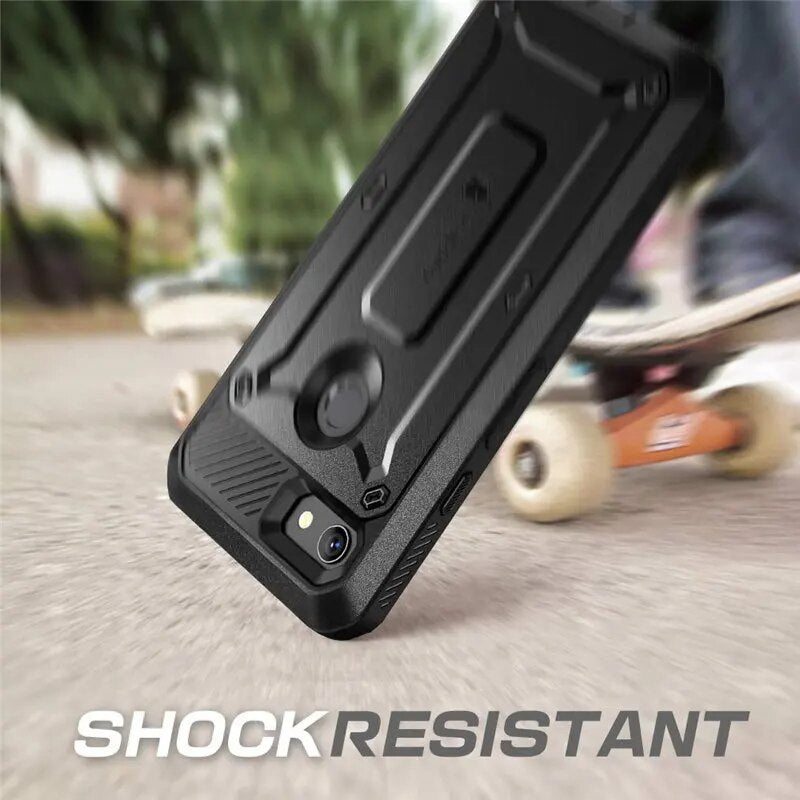 SUPCASE For Google Pixel 3a XL Case (2019) UB Pro Full-Body Rugged Holster Protective Case Cover with Built-in Screen Protector