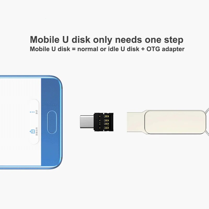 Olaf Mini OTG Type-C To USB 3.0 Mobile Phone U Disk Reader Tablets Adapter otg cable Converter For Samsung S9 One Plus 5T OTG