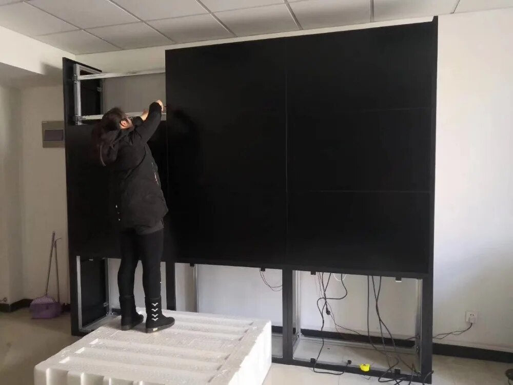 55 inch 3x4 pcs  LED LCD TV monitor screen display 1.7mm/3.5mm bezel 4K HD LCD led video TV wall
