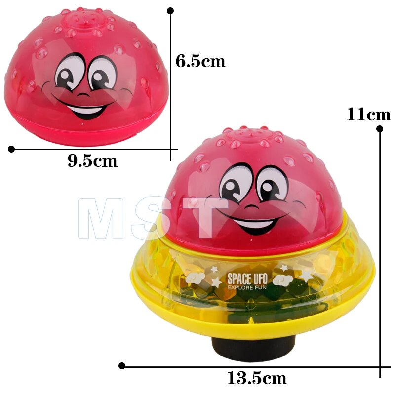 Funny Baby Bath Toys Water Sprinkler Ball Rotate With Colorful LED Light Shower Bathtub Swimming Pool For Kids Water Games