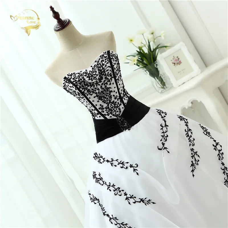 Vestidos De Noiva Hot Sale 2023 New Arrival  Wedding Dresses Classical A line White Black Women's Vintage Ball Gown OW 0199 Plus - KAISERINC