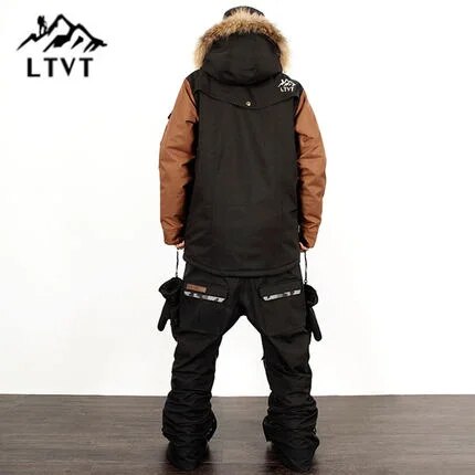 LTVT Brand Ski Suit Men/Women Snowboarding jackets+Pants Suits Warm Snow Coat Breathable Camouflage Waterproof Skiing Sets