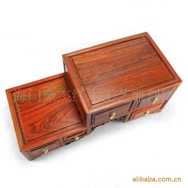 Rosewood furniture miniature Rosewood five pumping low quality base fine mahogany cabinet