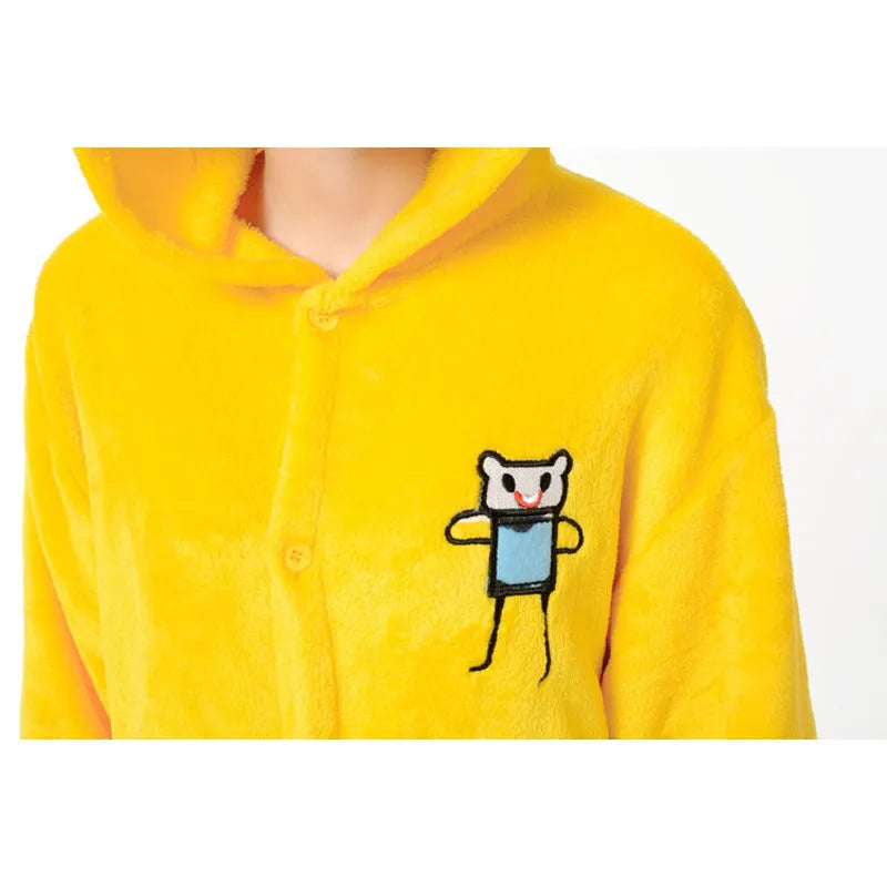 Jake Onesie Kigurumis  Yellow Dog Pajama Women Adult Soft Warm Sleepwear Festival Party Outfit  Winter Funny Cartoon Jumpsuit