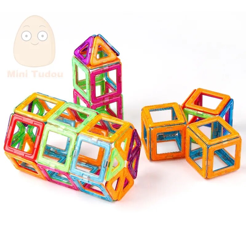 52-106PCS Mini Magnetic Blocks Educational Construction Set Models & Building Toy ABS Magnet Designer Kids Magnets Game Gift