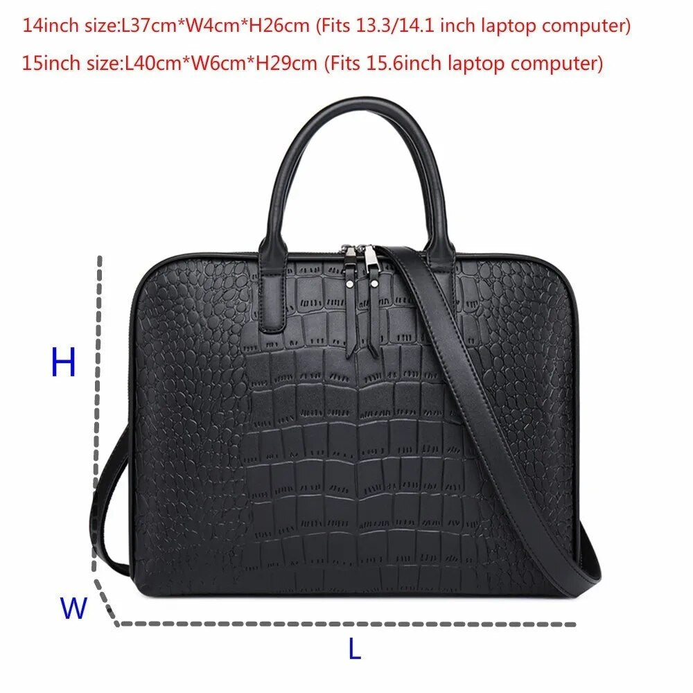 2023 Women's Office Handbag Female Leather Shoulder Bag Ladies Hand Bags For Women Business Briefcases Girls Laptop Bolsos Mujer
