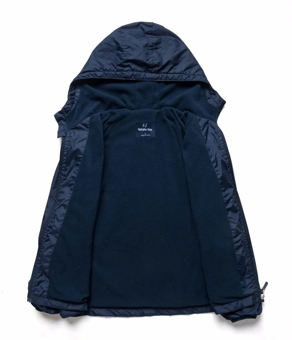 Brand Spring Windproof Waterproof Fleece Baby Boys Jackets Children Outerwear Child Coat Kids Outfits For 3-14 Years old - KAISERINC