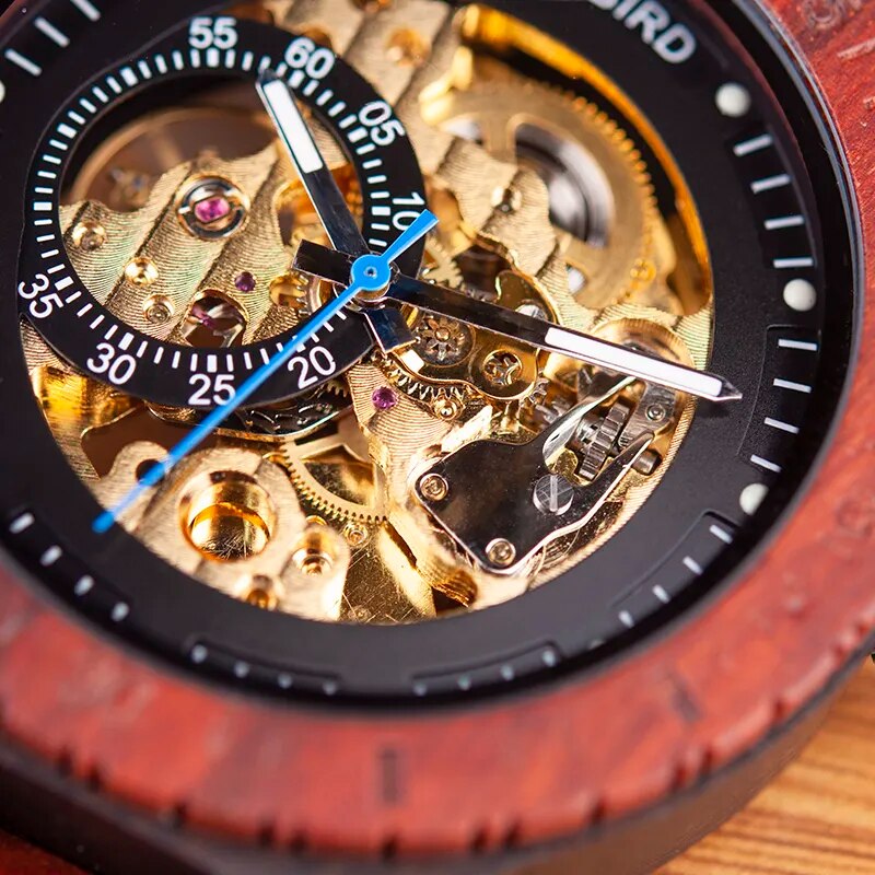 BOBO BIRD Men Automatic Mechanical Watches Male Luxury Wooden Men Watch Gift for Dad relogio masculino de luxo Christmas gift