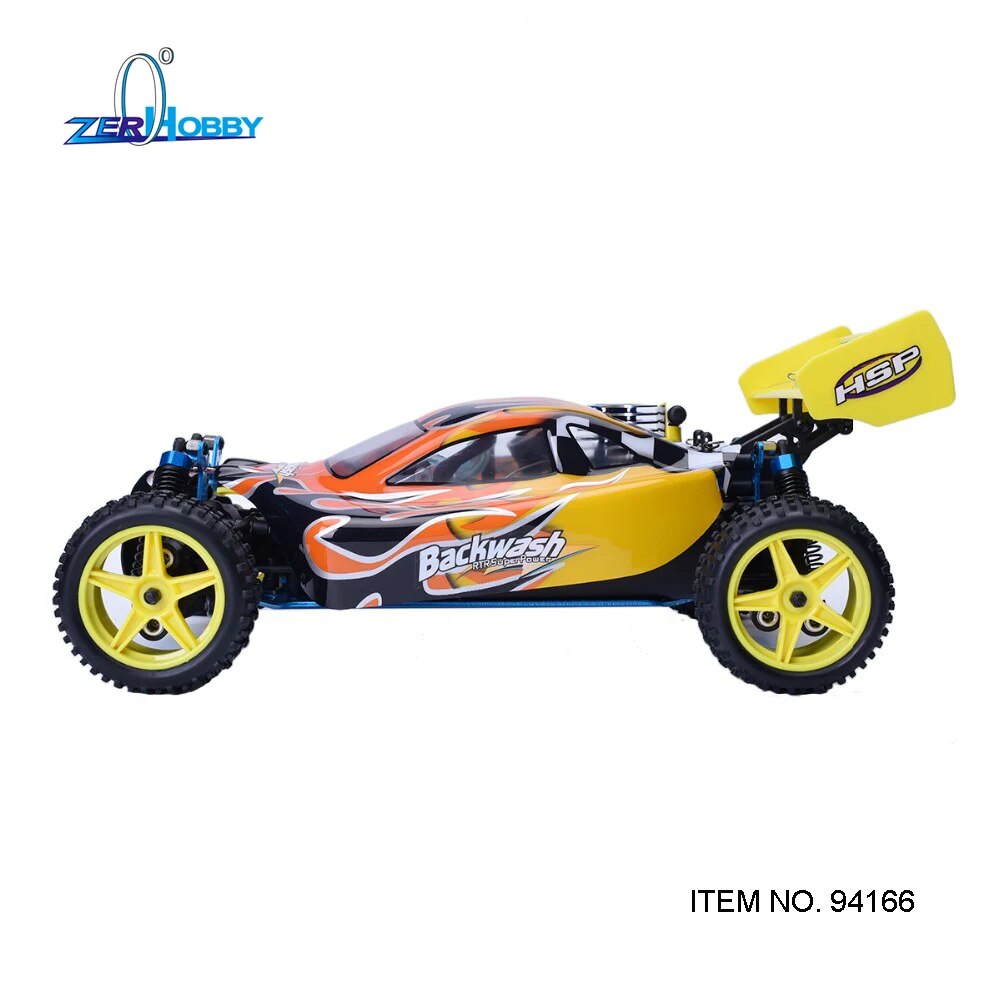 HSP Baja 1/10th Scale Nitro Power Off Road Buggy 4WD RC Hobby Cars 94166 With 18cxp Engine 2.4G Radio Control
