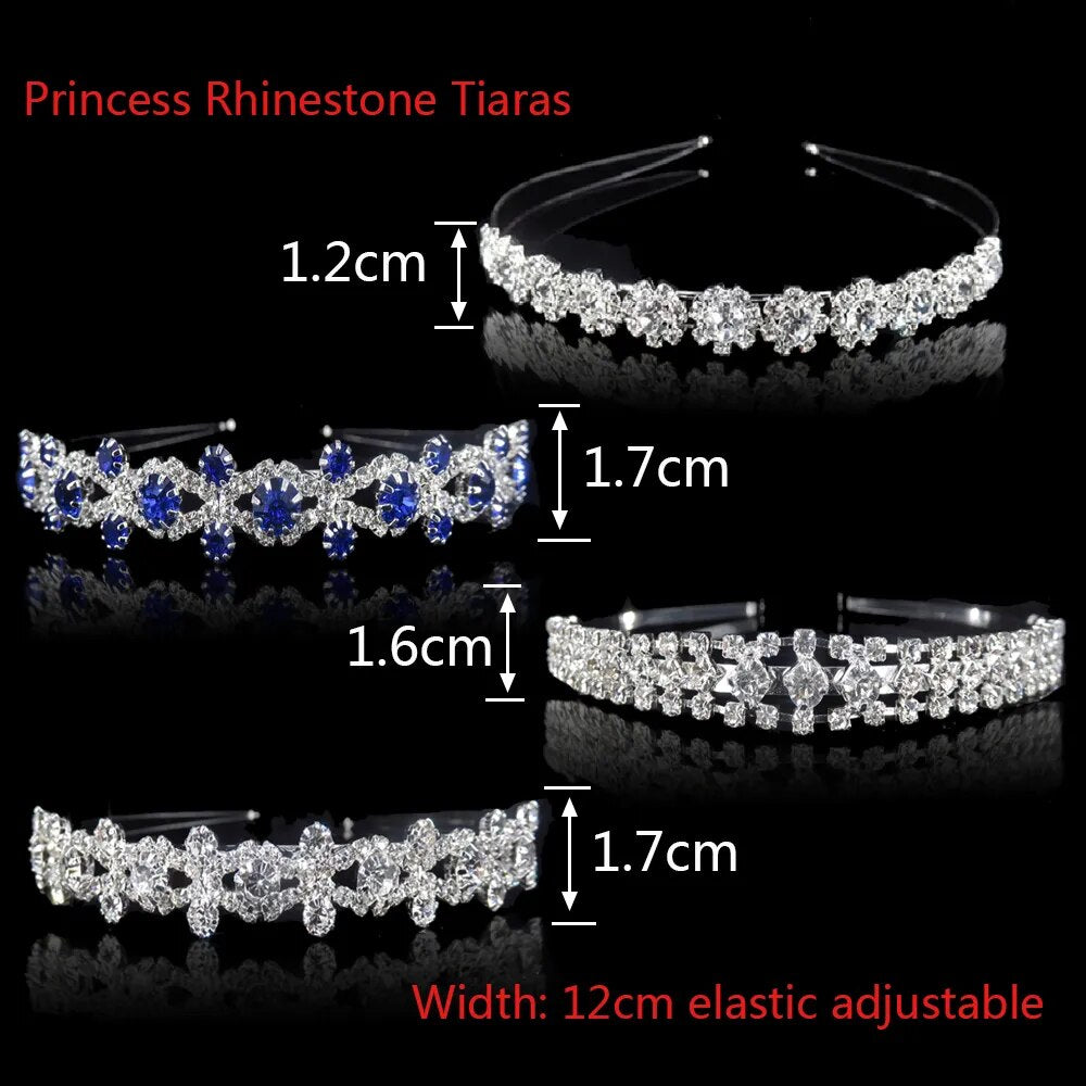 AINAMEISI Princess Tiara Bridal Prom Crown Girl Elegant Hairbands Pearl Crystal Wedding Hair Jewelry Accessories Headband Gift