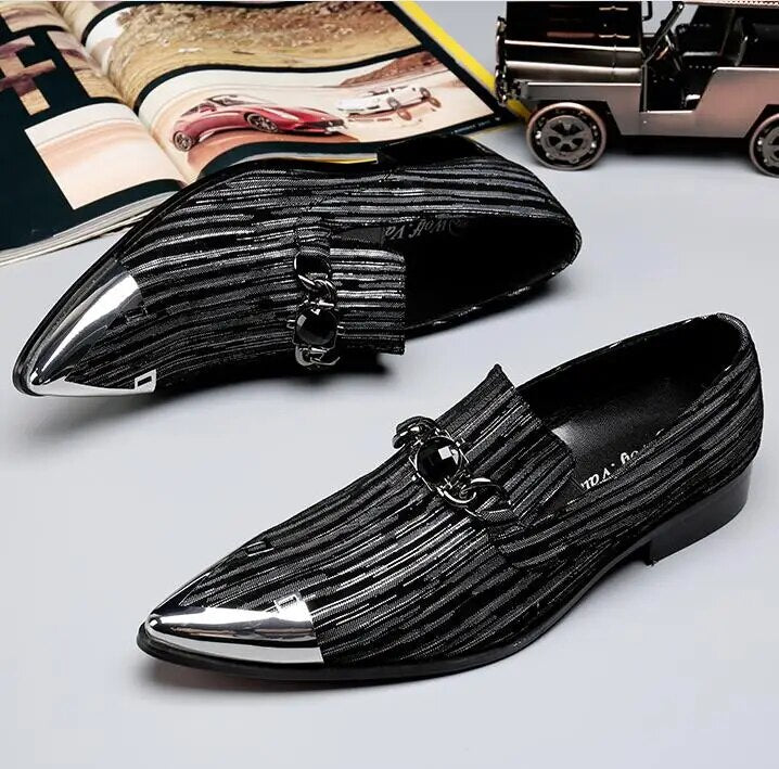 Stylish pointed youth shoes British casual business dress shoes colorful men's shoes Trendy pointed youth shoes