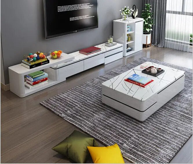 TV Stand modern Living Room TV monitor stand mueble stalinite cabinet mesa+tv table stand+ Coffee centro Table home furniture
