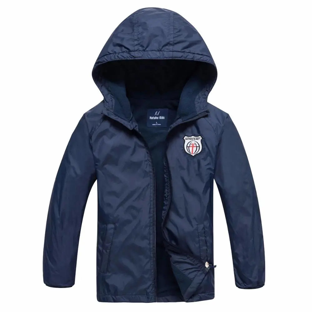 Brand Spring Windproof Waterproof Fleece Baby Boys Jackets Children Outerwear Child Coat Kids Outfits For 3-14 Years old - KAISERINC