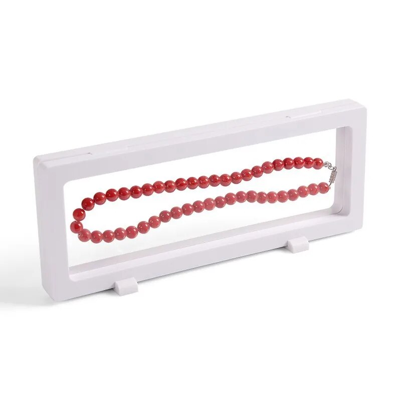 PET Elastic Membrane Necklace Earring Ring Charm Bracelet Jade Pearl Jewelry Set Display Showcase Watch Stand Holder 4pcs/set
