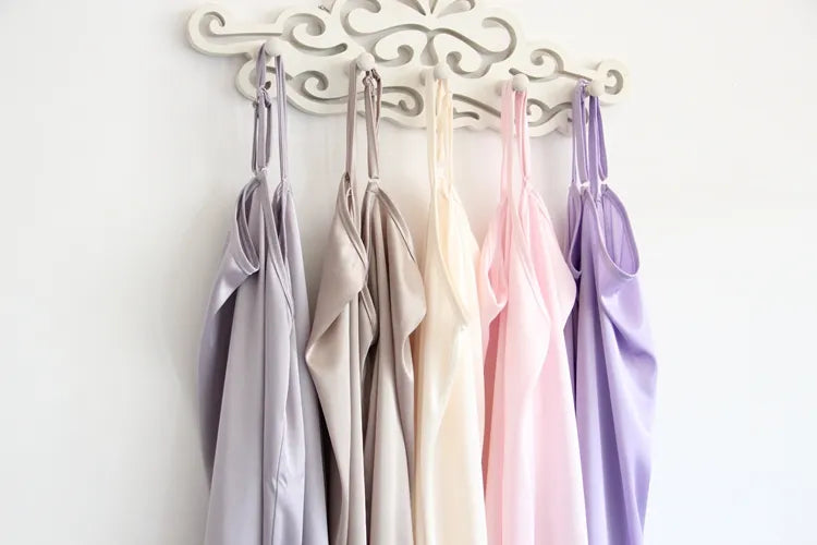 Spaghetti strap tank underskirt women Spring and summer medium long slip dress basic underskirt one-piece full slip petticoat