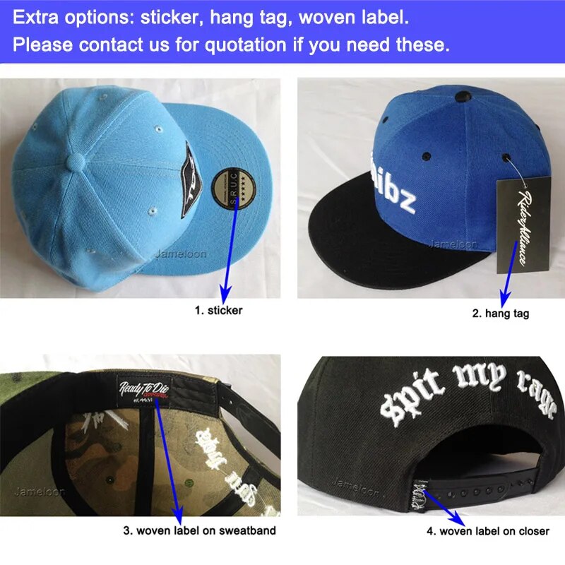Cap OEM Custom Logo Customized Color Customize Size Singer Tourist Hip-Hop Dance Football Tennis Golf Head Wear Baseball Hat