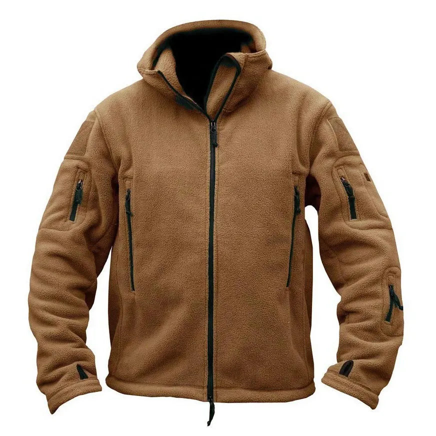 Winter Military Tactical Fleece Jacket Men Warm Polar Army Clothes Multiple Pocket Outerwear Casual Thermal Hoodie Coat Jackets - KAISERINC