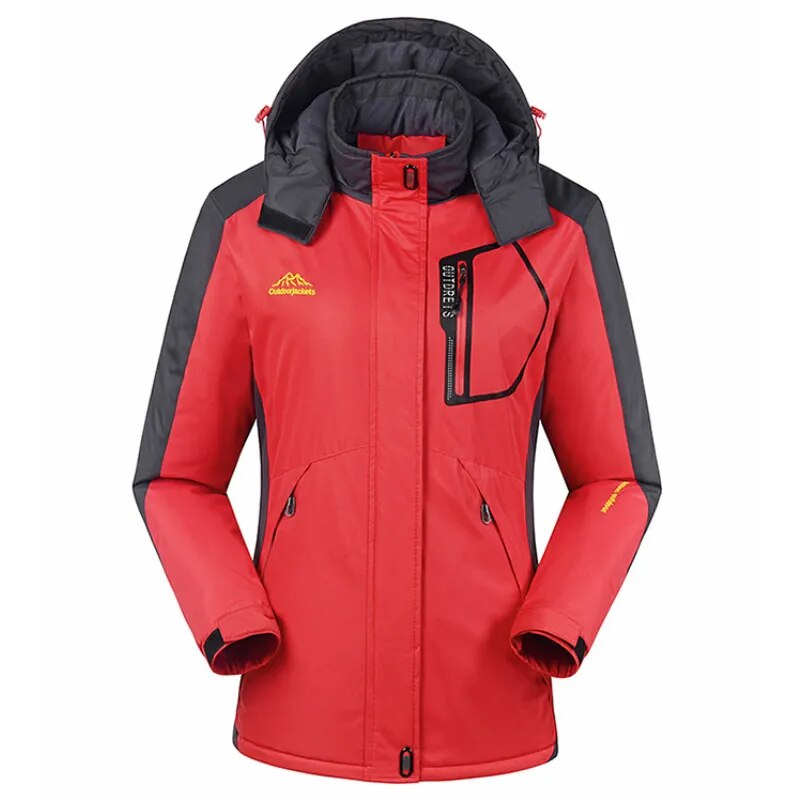 Outdoor Winter Women Skiing Jackets Snowboarding Jacket Colorful Windproof Breathable Ski Hiking Jackets Girls Warm Coat -30 Deg - KAISERINC