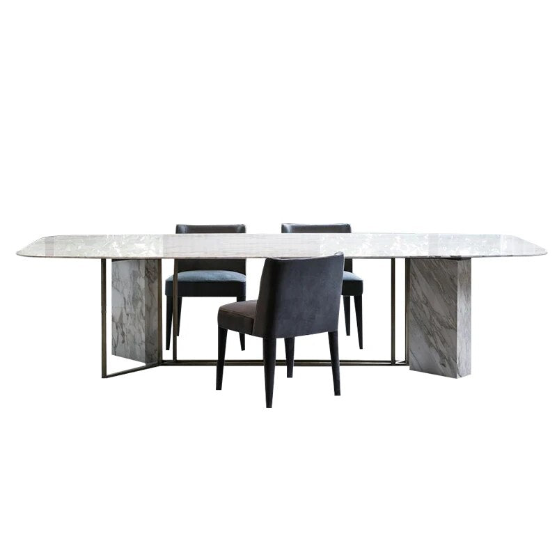 1.8 to 2.2 meter modern marble dining furniture
