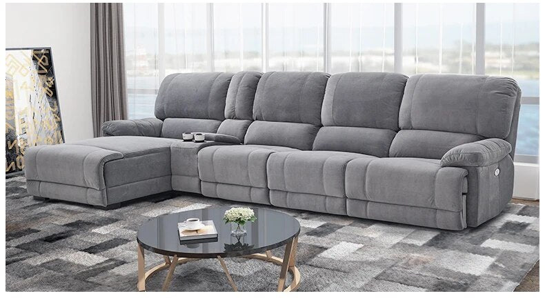 fabric sectional sofa electric recliner  Living Room Sofa set furniture alon couch puff asiento muebles de sala canape sofa cama