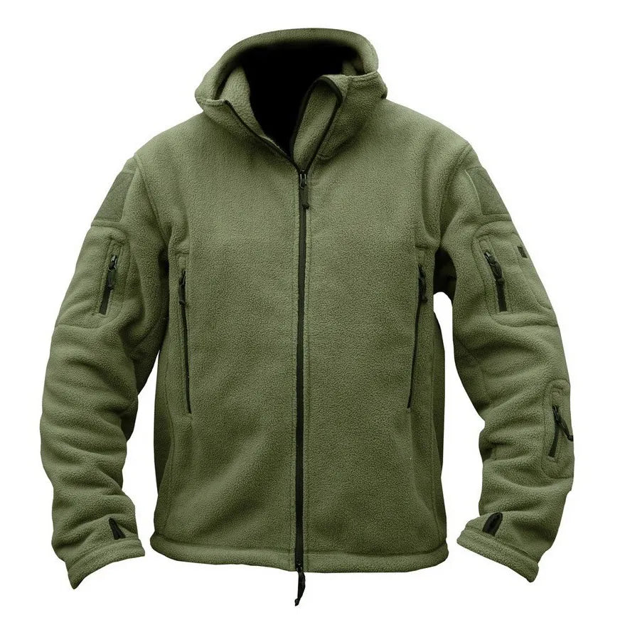 Winter Military Tactical Fleece Jacket Men Warm Polar Army Clothes Multiple Pocket Outerwear Casual Thermal Hoodie Coat Jackets - KAISERINC