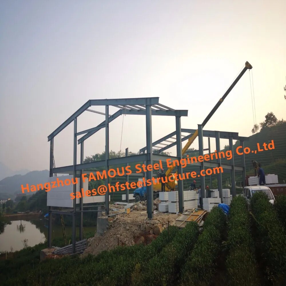 Low Cost Prefab House Light Steel Villa With Welded Frame And FASEC Prefab-I Panel For Sale