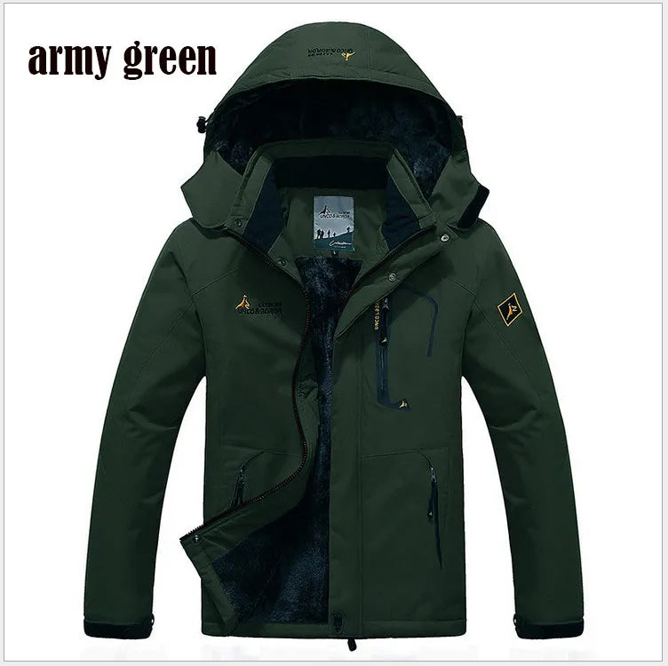 ZOEQO jaqueta masculina men's  thick outwear overcoat Winter jacket Men Windproof Hood parka mens jackets and coats windbreaker - KAISERINC