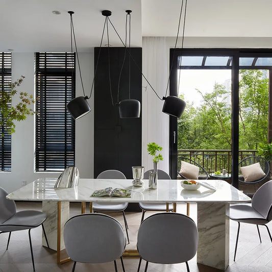 1.8 to 2.2 meter modern marble dining furniture