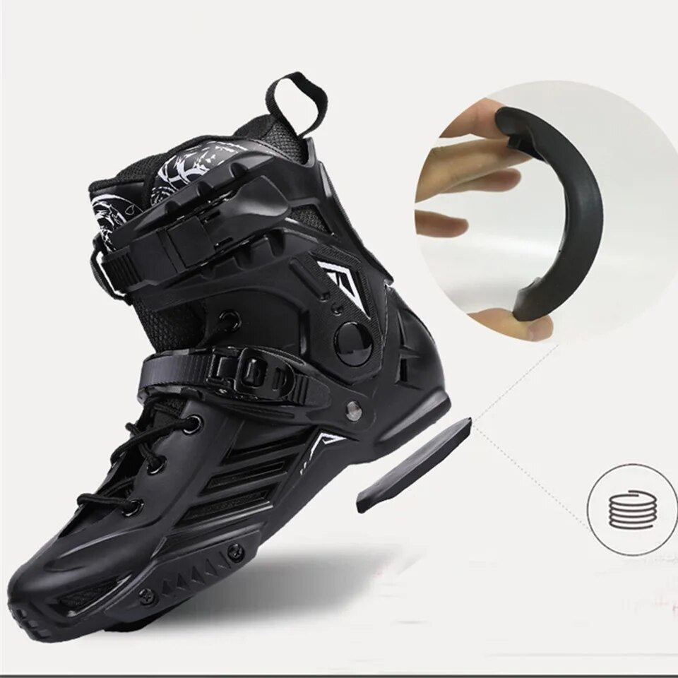 JAPY RS6 Inline Skates Professional Slalom Adult Roller Skating Shoes Sliding Free Skate Patins Size 35-46 Good As SEBA Sneakers