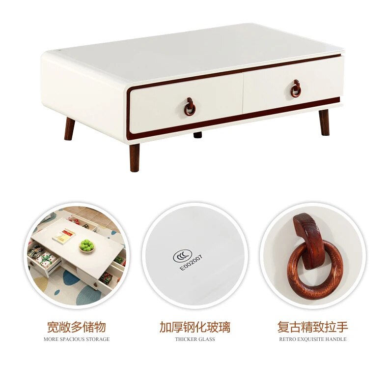 TV Stand modern Living Room Home Furniture tv led monitor stand mueble tv cabinet mesa tv table + Coffee Table centro table bass