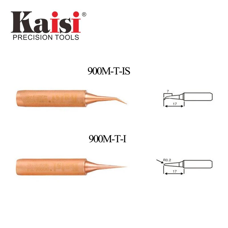 Kaisi Original 900M-T-I 900M-T-IS Oxygen-free Copper Soldering Iron Tip For Solder Station Tools