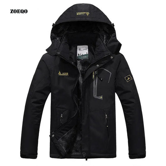 ZOEQO jaqueta masculina men's  thick outwear overcoat Winter jacket Men Windproof Hood parka mens jackets and coats windbreaker - KAISERINC