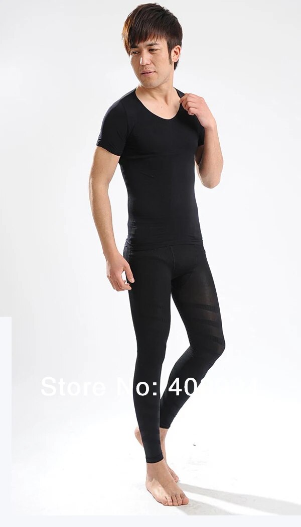 Hot sale High Quality Men's Taping Shaper Slimming Spats pants 100pcs(Retail box)