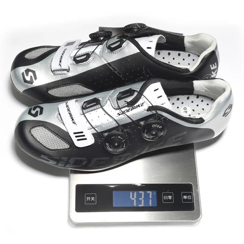 sidebike road cycling shoes men racing carbon shoes road bike ultralight self-locking bicycle sneakers breathable professional